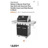 (1) Nexgrill Deluxe 4-Burner Dual Fuel Gas Grill w