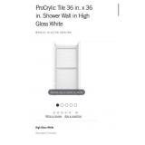 (2) Shower Wall Sets