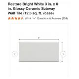375 sq. ft. Daltile Restore Bright White 3 in. x