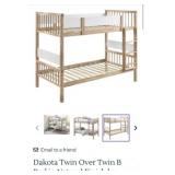 (2) Assorted Bed Frames- Twin Bunk Bed, Full
