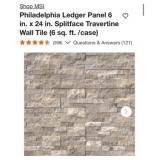 48 sq. ft.  MSI Philadelphia Ledger Panel 6 in. x