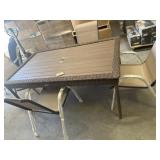 (1) Patio Dining Set: (1) Hampton Bay Wicker