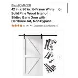 (2) HOMACER 42 in. x 96 in. K-Frame White Solid