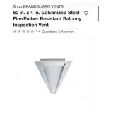10 pcs  BRANDGUARD VENTS 60 in. x 4 in.