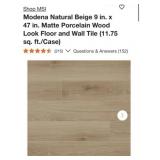 MSI Modena Natural Beige 9 in. x 47 in. Matte