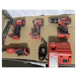 5 pcs Milwaukee Tools and Charger