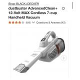 2 pcs BLACK+DECKER dustbuster AdvancedClean+