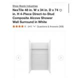 1- Bootz Industries NexTile 48 in. W x 34 in. D x