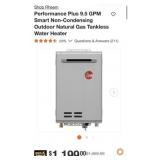 (1) Used  Rheem Performance Plus 9.5 GPM Smart