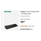4 pcs Assorted Items: Traeger Front Shelf,