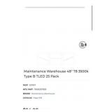 12 boxes of 25 pcs Maintenance Warehouse 48" T8