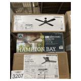 (3) Assorted Ceiling Fans