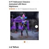 2 pcs Halloween Animatronics: 6 ft. Neon