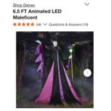 (1) Disney 6.5 FT Animated LED Maleficent