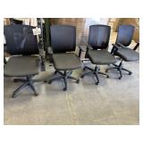 4 pcs Office Chairs- Visible Use Pictured