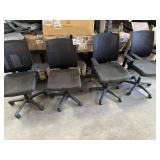 4 pcs Office Chairs- Visible Use Pictured