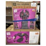 2 Halloween Animatronics- 6 ft Creeping Spider