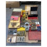 Assorted Items: Lathe Steady Rest and More Steel