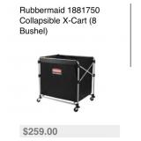 (1) Rubbermaid 1881750 Collapsible X-Cart (8