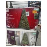 2 pcs Artificial Christmas Trees: 9 ft. And 7.5