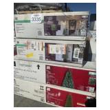 4 pcs Artificial Christmas Trees 3 ft., 4 ft.,