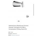 36 packs of 6 pcs Maintenance Warehouse Chrome