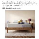 1- Casper Sleep Element King Mattress - Medium