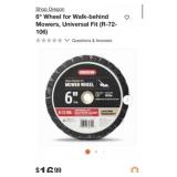 38 pcs Oregon 6" Wheel for Walk-behind Mowers,