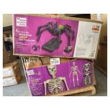 2 Halloween Animatronics- 12 ft. Skelly and 6 f