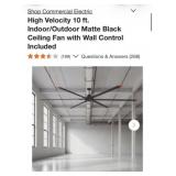 1- Commercial Electric High Velocity 10 ft.