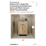 1- Glacier Bay Haldone 25 in. Single Sink
