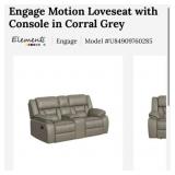1- Engage Motion Loveseat with Console in Corral
