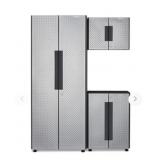 (1) Gladiator 3-Piece Silver Flex Cabinet System