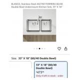 1- BLANCO, Stainless Steel 442769 FORMERA 60/40