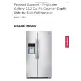 1- Frigidaire Gallery 22.2 Cu. Ft. Counter-Depth