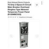 2 pcs Midwest Electric Products 70A Metered