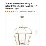1 pc Charleston Medium 4-Light Satin Brass S