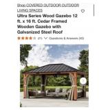 (1) Ultra Series Wood Gazebo 12 ft. x 16 ft.
