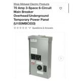 2 pcs Midwest Electric Products 70 Amp 3-Space