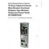1- Midwest Electric Products 70 Amp 3-Space
