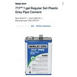 5 pcs Weld-On 711 1 gal Regular Set Plastic