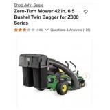 1- John Deere Zero-Turn Mower 42 in. 6.5 Bushel T