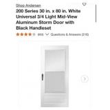 3 pcs Andersen 200 Series 30 in. x 80 in. White