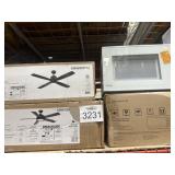 4 pcs: Microwave Ovens and Ceiling Fans