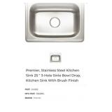 11 pcs New Premier, Stainless Steel Kitchen Sink