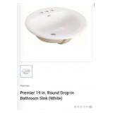 18 pcs New Premier 19 in. Round Drop-in Bathroom