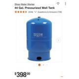 1- Water Worker 44 Gal. Pressurized Well Tank