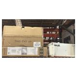 (3) assorted Home Items: Chandelier, Sink, and