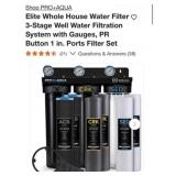 1) PRO+AQUA Elite Whole House Water Filter