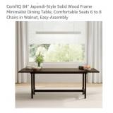 1- ComfIQ 84" Japandi-Style Solid Wood Frame